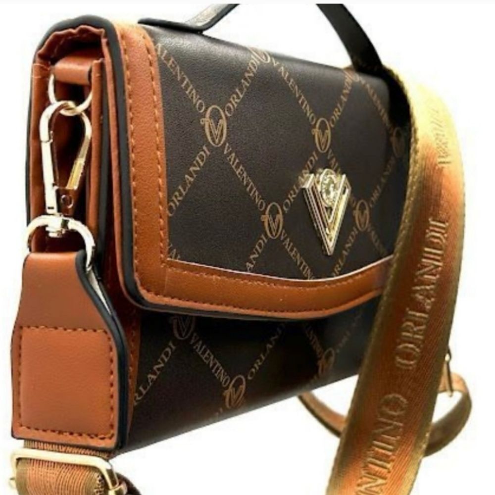 VALENTIO ORLANDO italian vegan leather crossbody bag purse - Picture 3 of 16